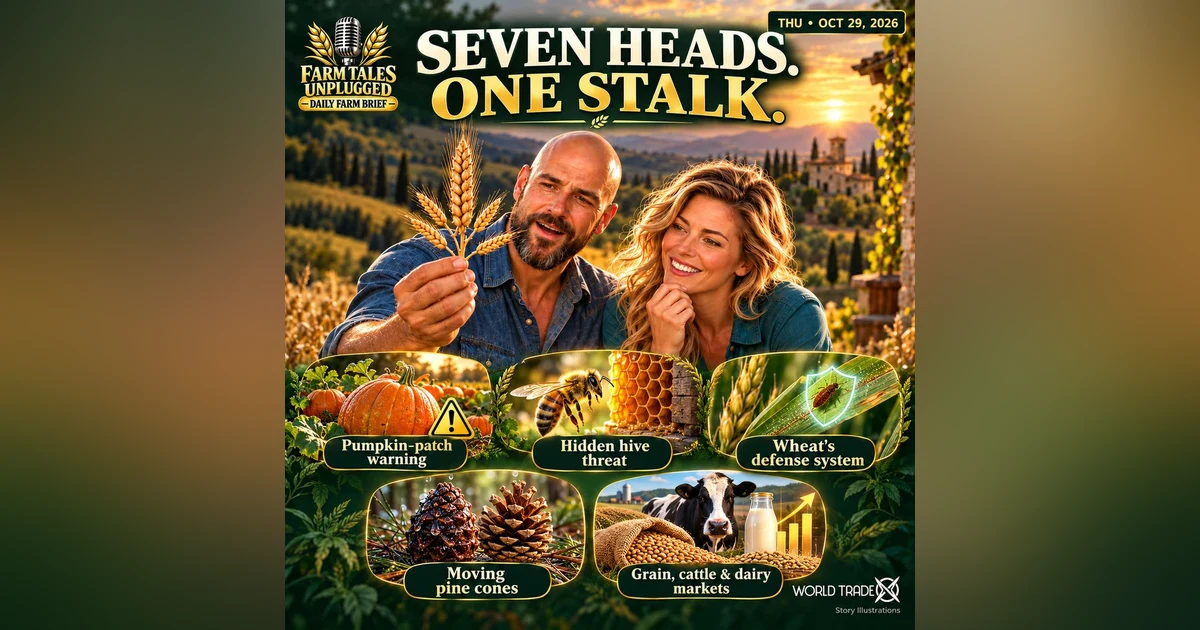 Forgotten Seeds, Seven-Headed Wheat & a Hidden Beehive Threat, Opening Pine Cones