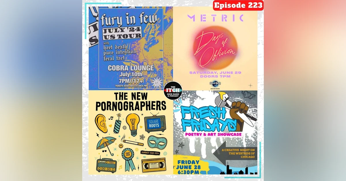 E223 Concert Catch-up: Micah Bournes, Fury in Few, Metric, & The New Pornographers
