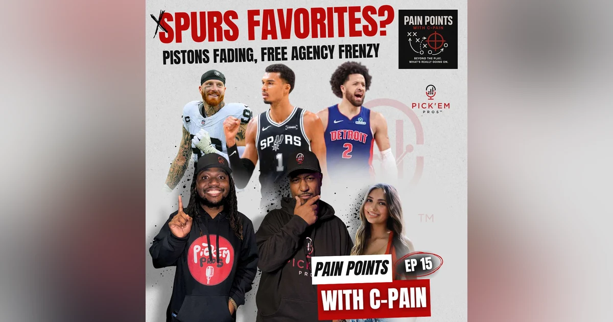 Spurs Taking Over the West?! |Pistons Slump & NFL Free Agency Chaos - PAIN POINTS EP 15