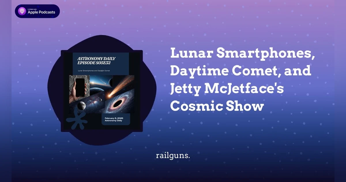 Lunar Smartphones, Daytime Comet, and Jetty McJetface’s Cosmic Show