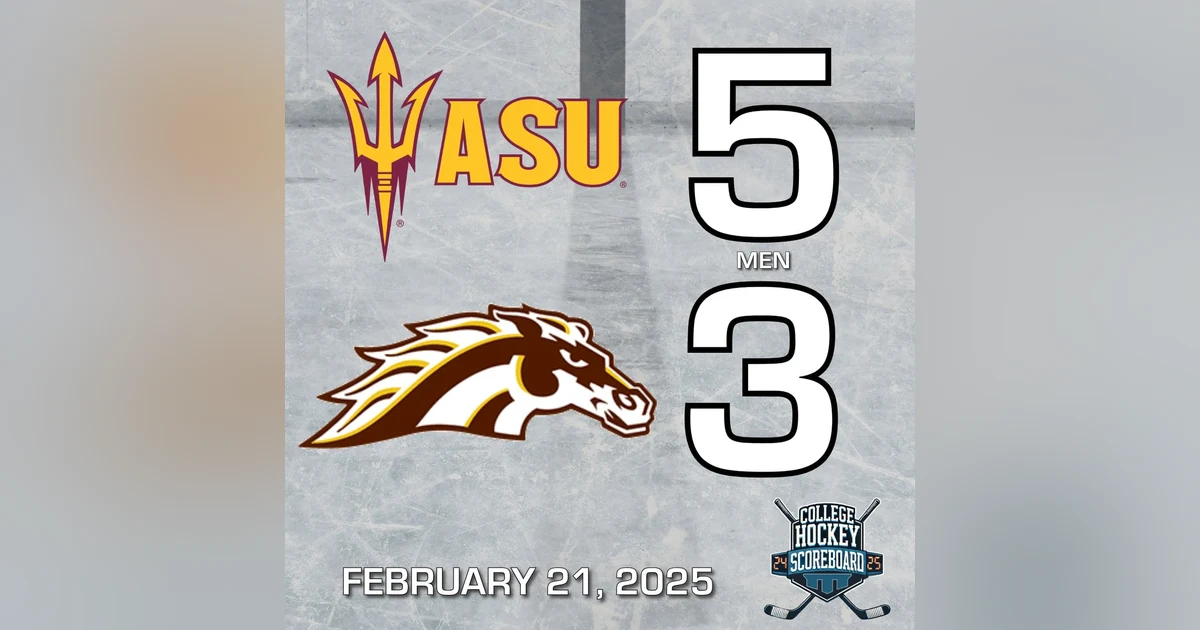 No. 12 Arizona State drops third-ranked Western Michigan; Wisconsin women win 30th of the year - CHS 2-21-25