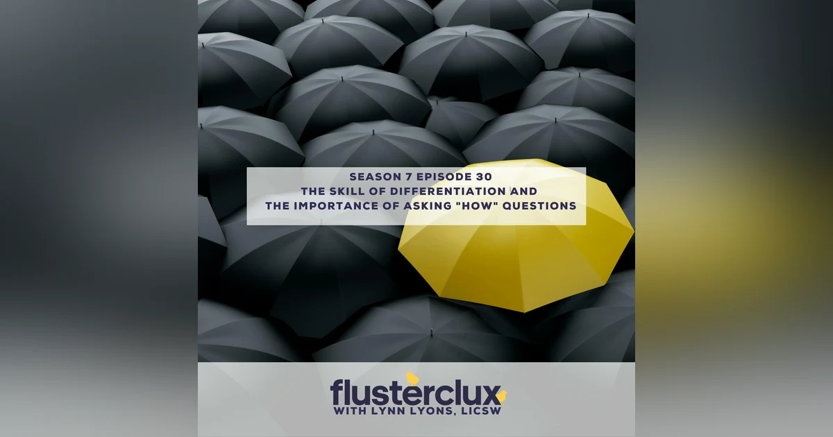 The Skill of Differentiation and the Importance of Asking "How" Questions