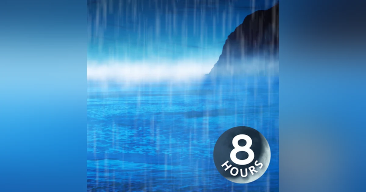 Rain Sounds & Ocean Waves White Noise for Sleeping, Studying, Relaxation | 8 Hours