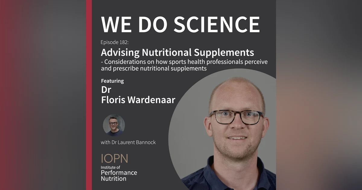 "Advising Nutritional Supplements" with Dr Floris Wardenaar