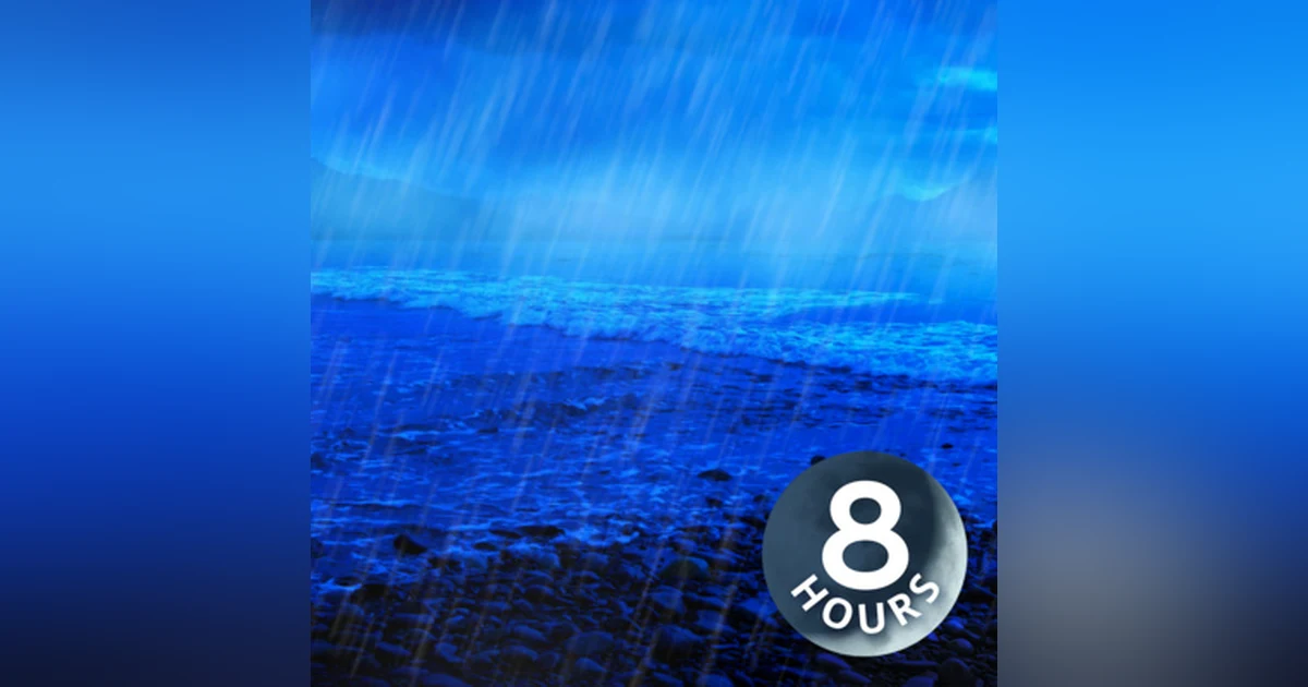 Rain and Ocean Sounds 8 Hours | Sleep, Study, Concentrate, Relax
