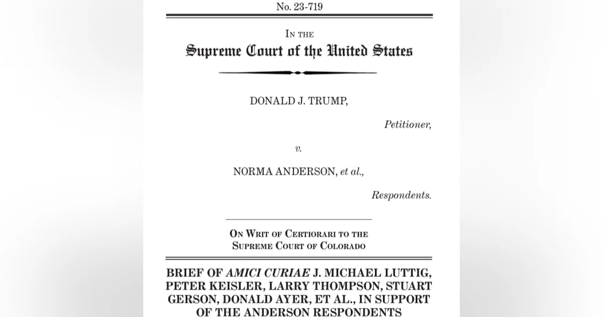 Amicus Briefs and Oral Arguments in the Colorado Ballot Case