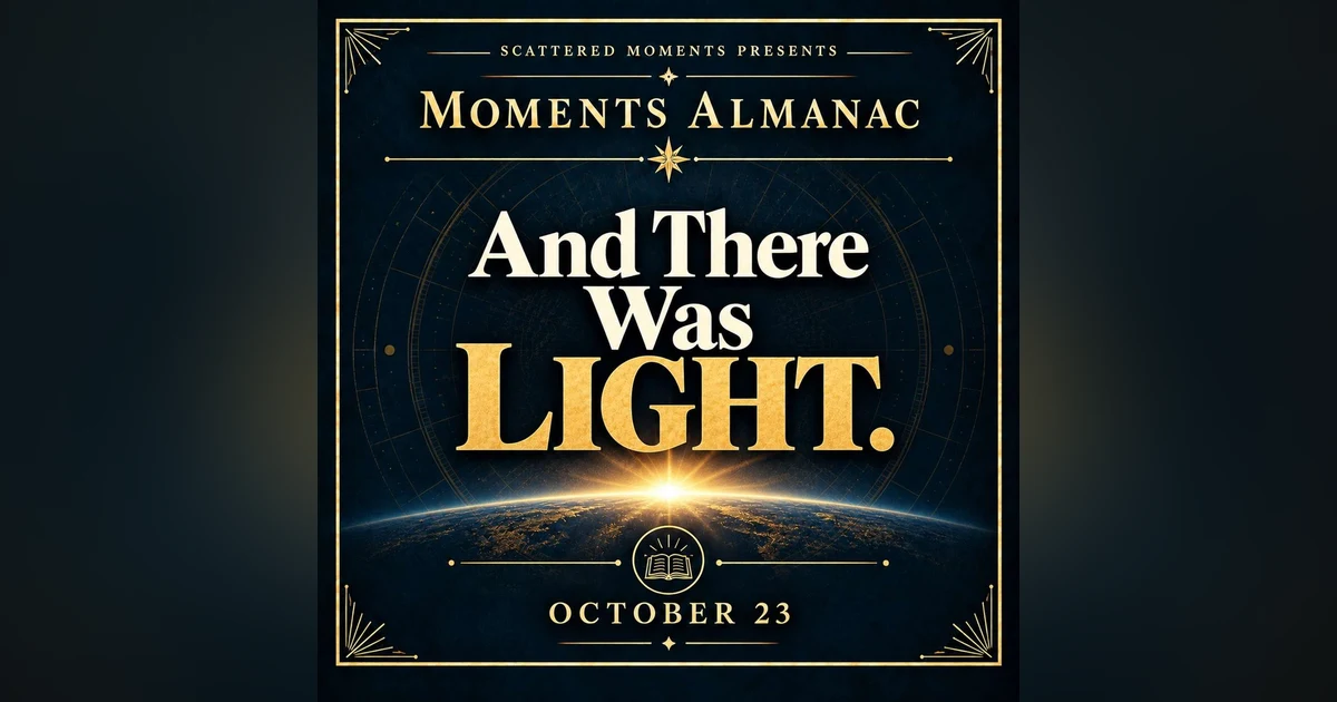 October 23 | Moments Almanac | Rays