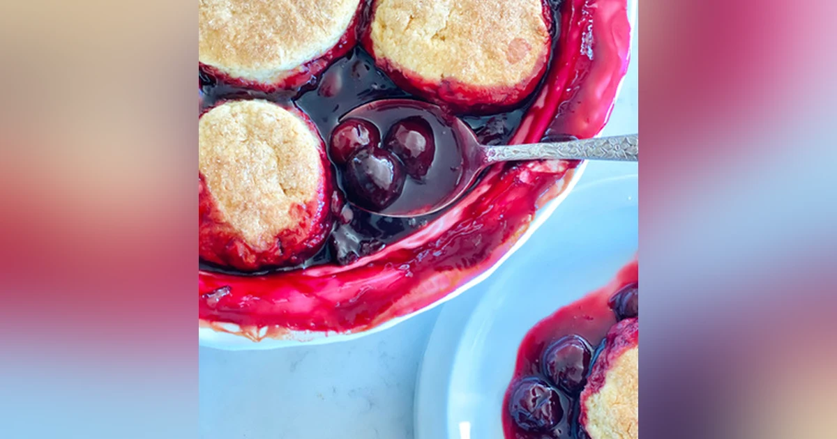 Gluten-Free Cherry Cobbler