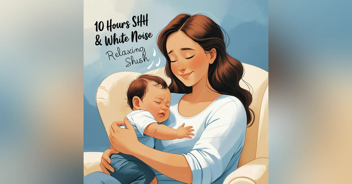 10 Hours Shh & White Noise Shushing Colic Baby  Relaxing Shhh Shush