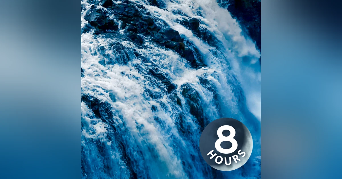 Rushing Waterfall Sounds | 8-Hour Natural White Noise for Sleeping