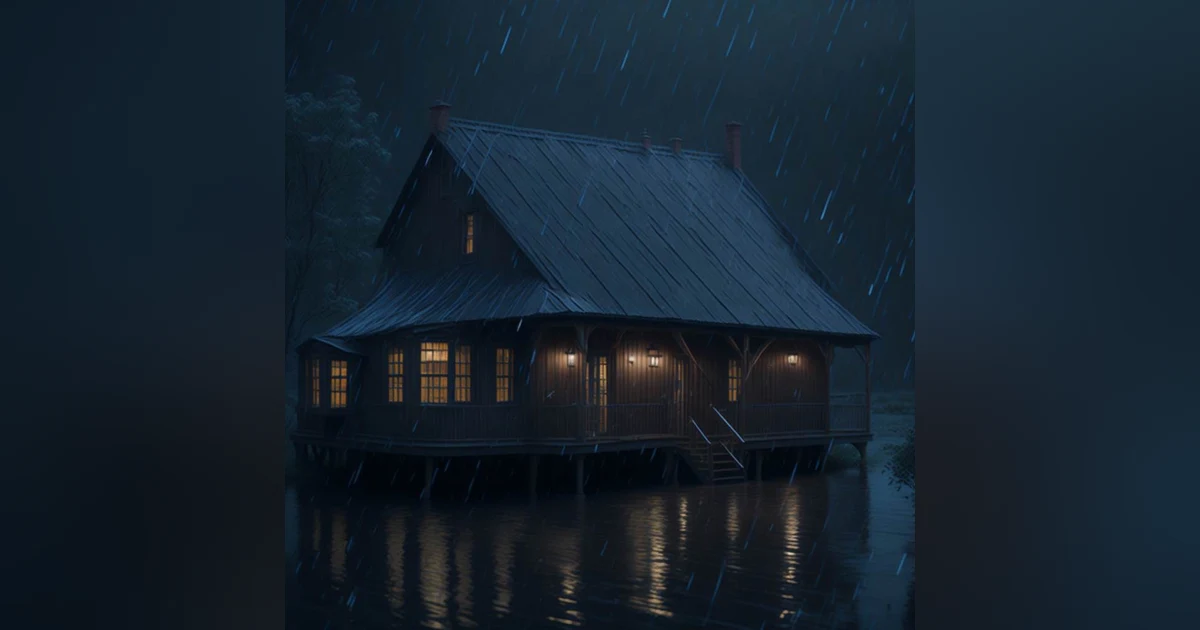Rainy Day Retreat  8 Hours of Gentle Raindrops on a Tin Roof for Relaxation and Sleep