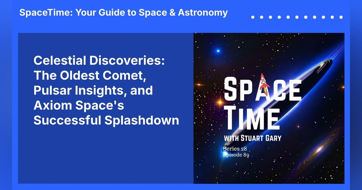 Celestial Discoveries: The Oldest Comet, Pulsar Insights, and Axiom Space’s Successful Splashdown
