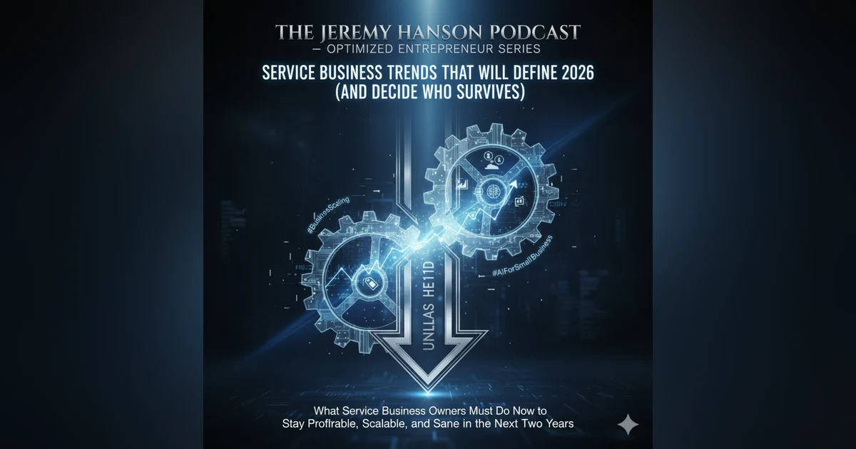 Service Business Trends That Will Define 2026 (And Decide Who Survives) | The Jeremy Hanson Podcast