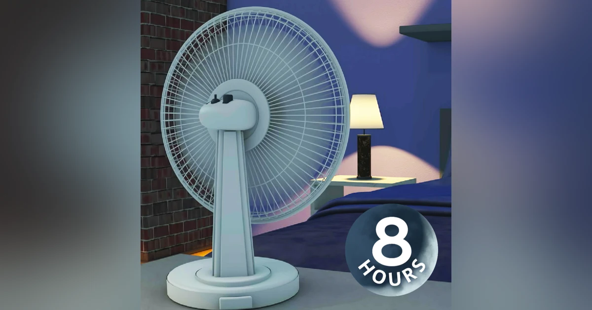 Relaxing Oscillating Fan Noises for Sleep | 8-Hour Fan Sounds