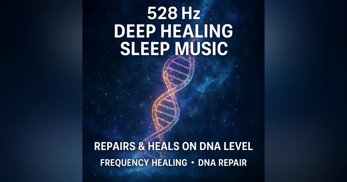 528 Hz Deep Healing Sleep Music | Repairs & Heals on DNA Level | Frequency Healing DNA Repair