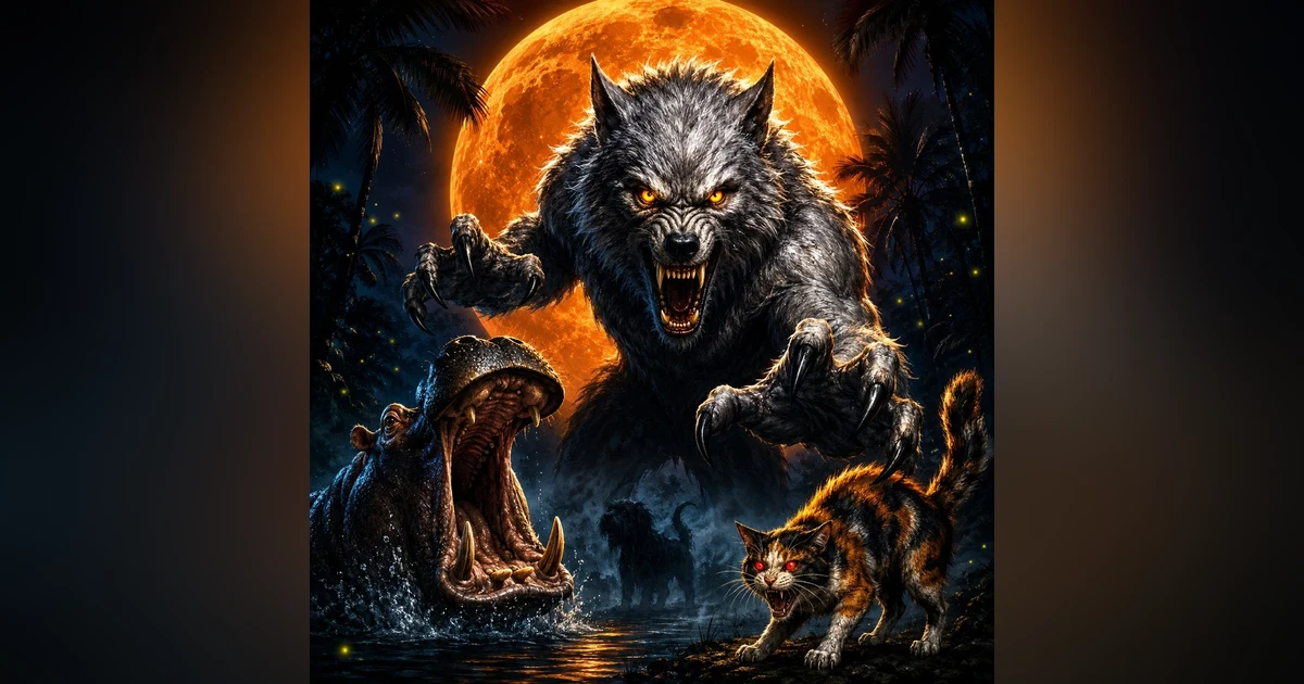 4 Scary Animal Horror Stories | Werewolf, Killer Hippos, Demon Cat & Monster Dog