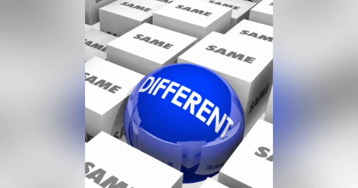 DIFFERENT is BETTER than BEST