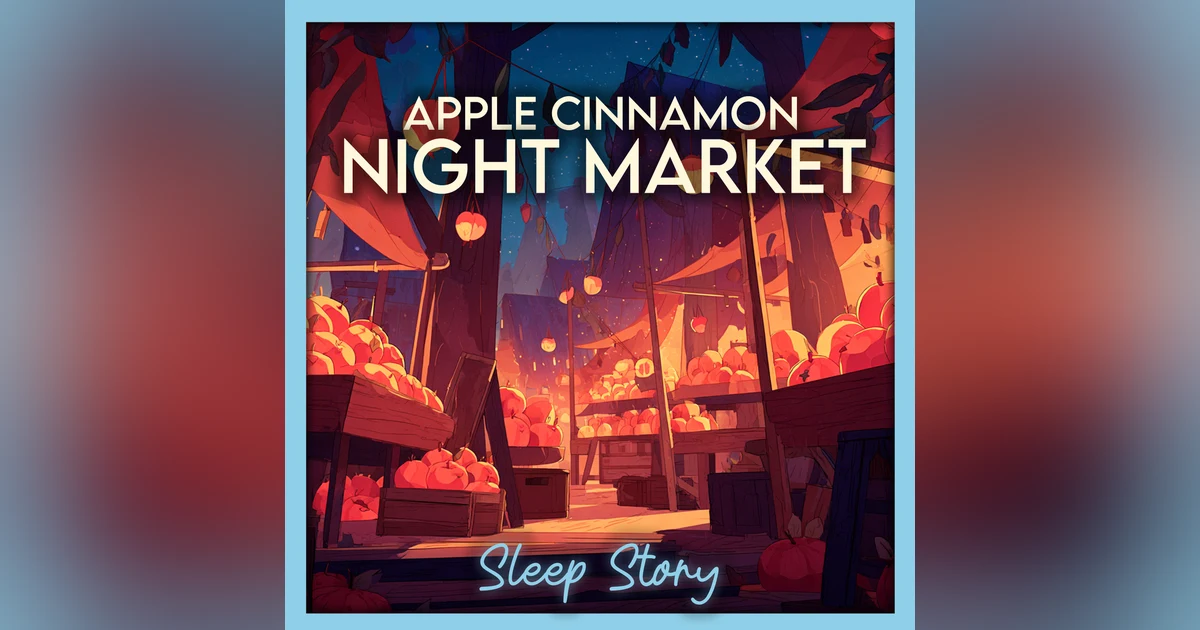 Drift Through an Apple Cinnamon Night Market | Cozy Sleep Story for Adults, Bedtime Story for Grown Ups, Calming Storytelling, Deep Sleep Meditation & Stress Relief