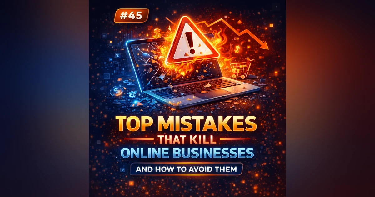 #45 Top Mistakes That Kill Online Businesses Early (And How to Avoid Them)