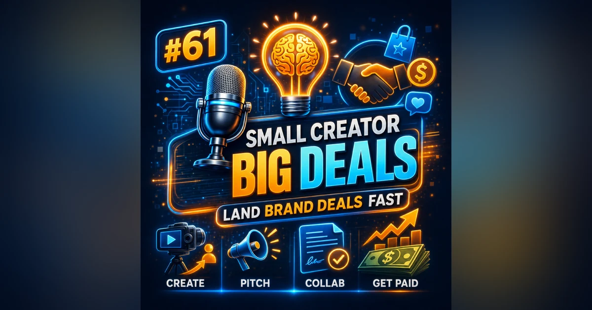 #61 Small Creator, Big Deals – How to Land Brand Collaborations Fast