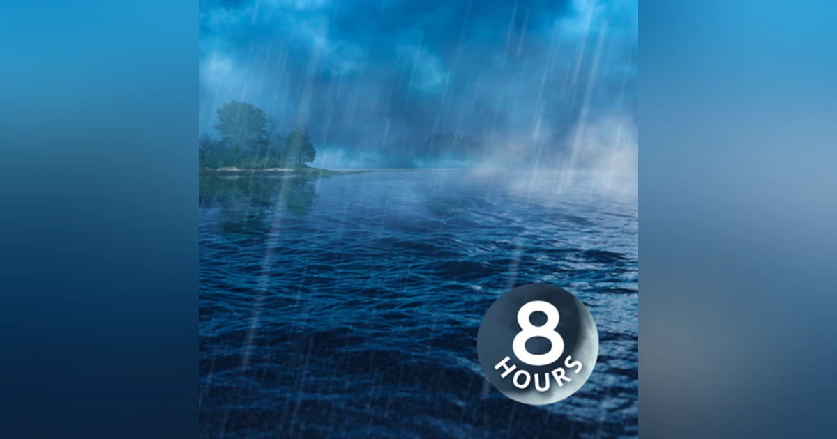 Rain + Ocean Sounds for Sleep, Studying or Focus | 8 Hours of Water White Noise