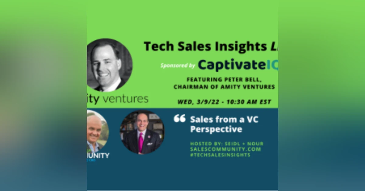 E68 - Sales From a VC Perspective with Peter Bell