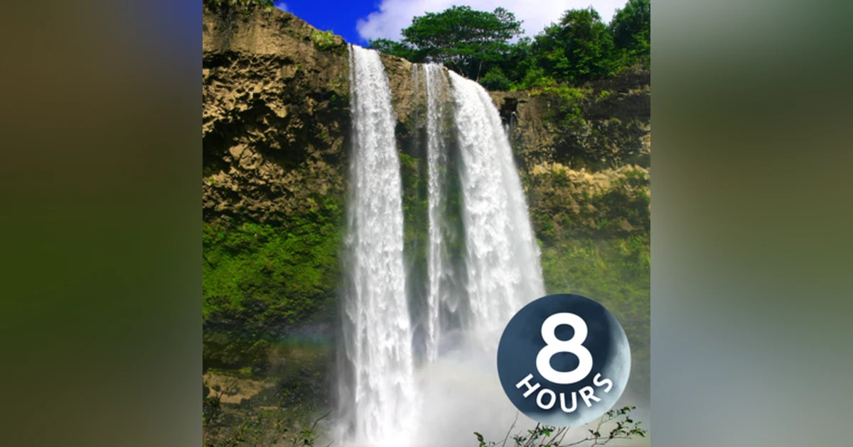 Hawaii Waterfall Sounds 8 Hours White Noise for Sleep, Studying