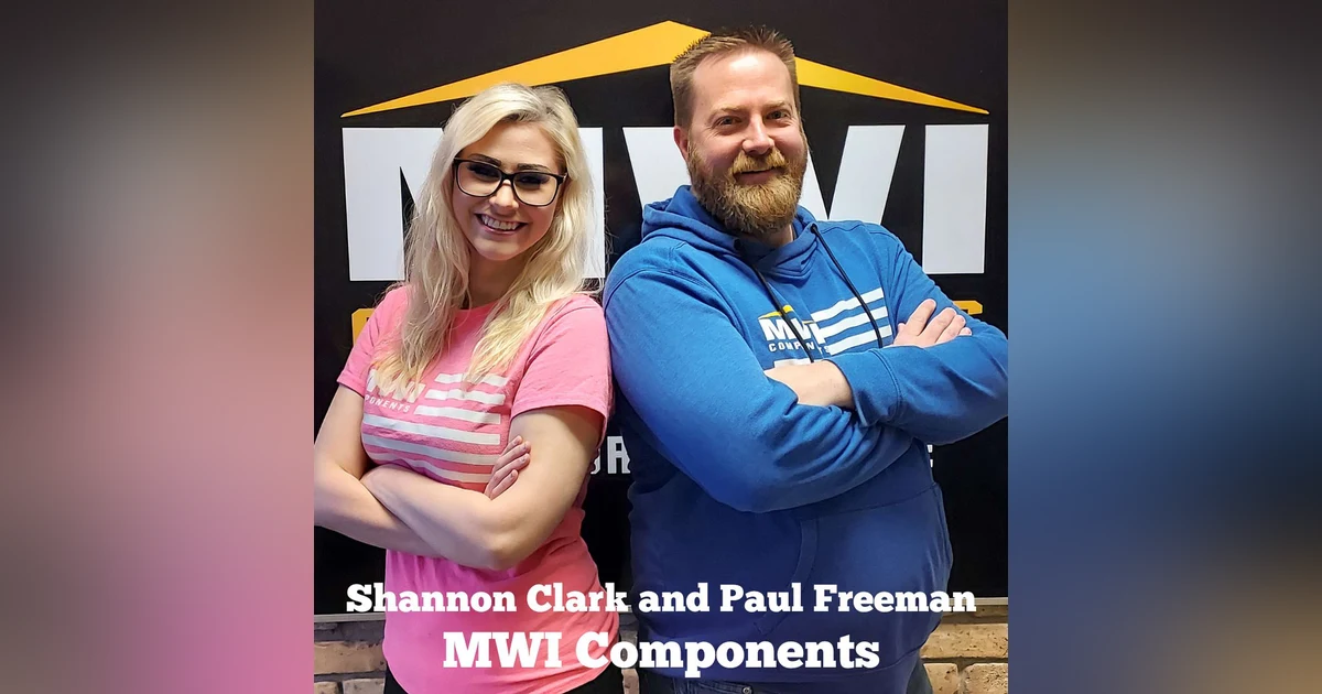 Shannon Clark and Paul Freeman of MWI Components