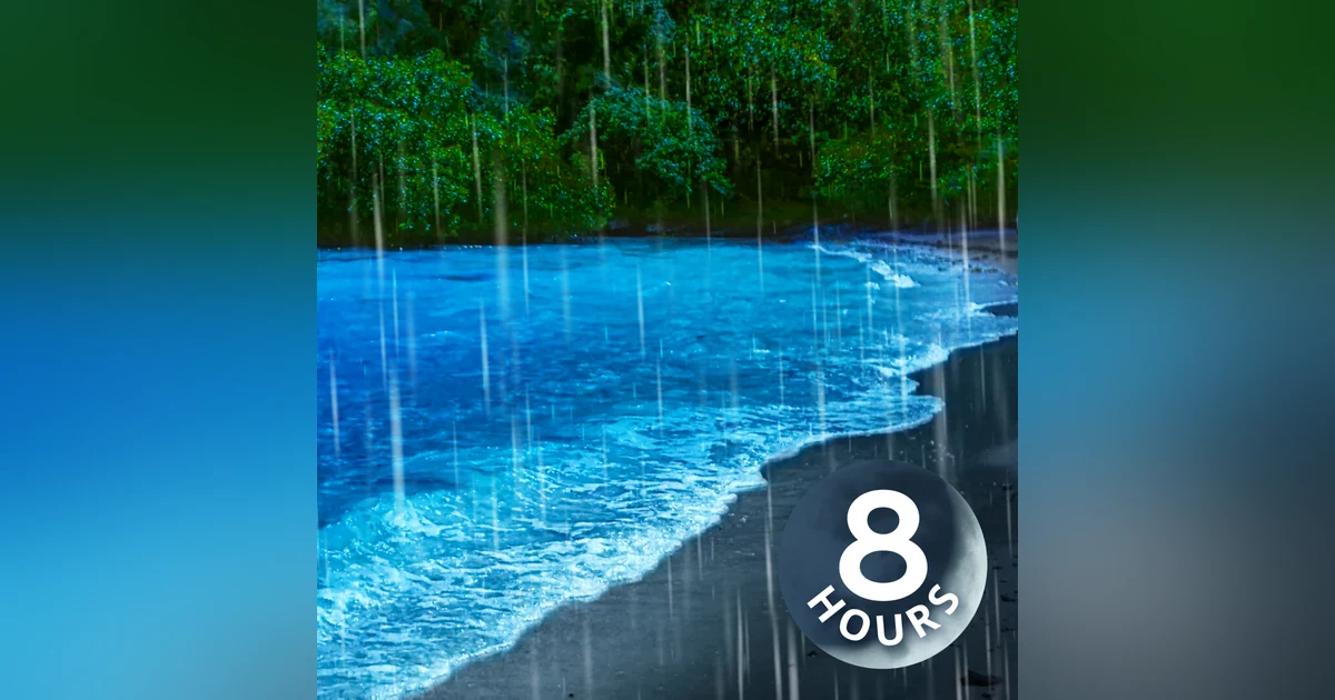 Rain Sounds to Sleep + Ocean Waves for Relaxation = Pure Bliss for 8 Hours!