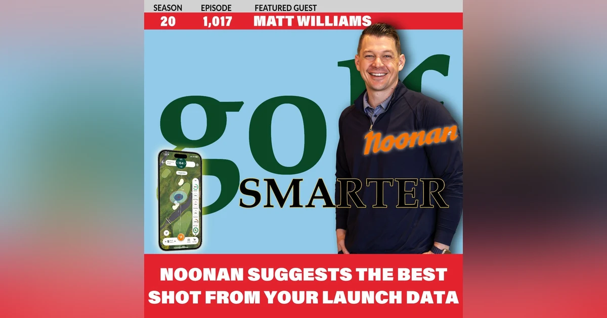Noonan Caddie App reads your launch Monitor Data to Suggest Your Next Best Shot