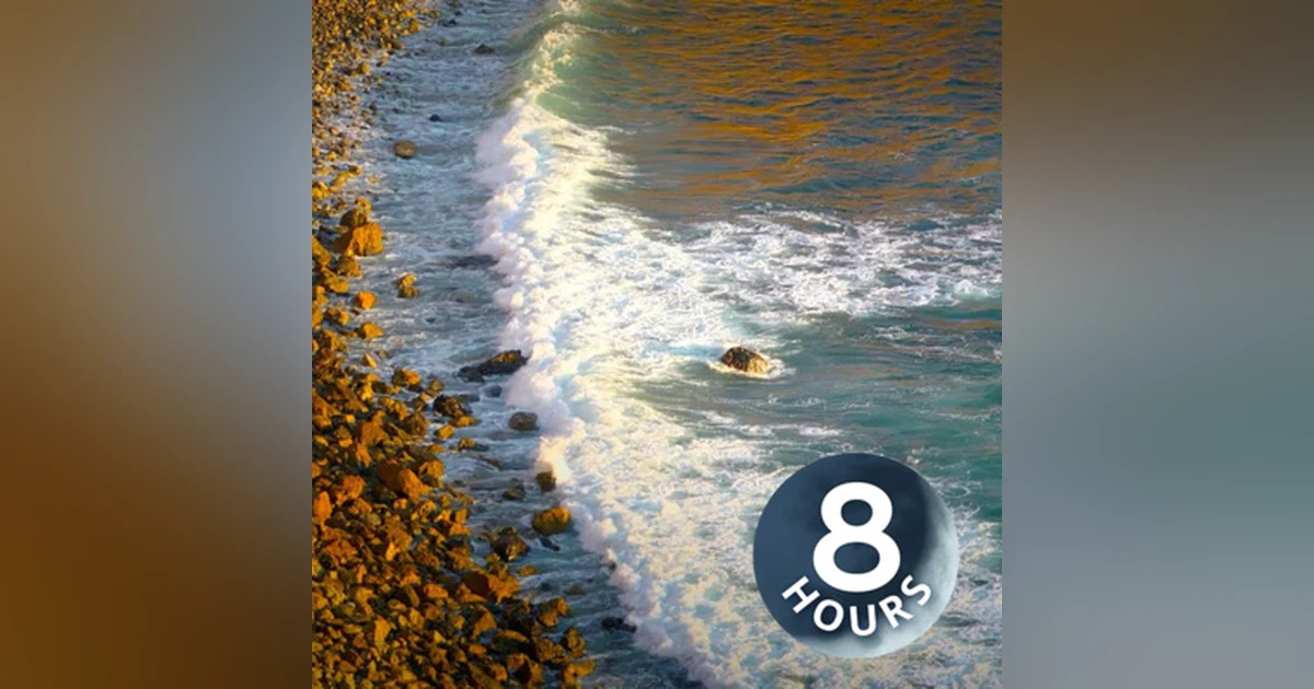 Calming Ocean Waves White Noise 8 Hours | Sleep, Study, Focus