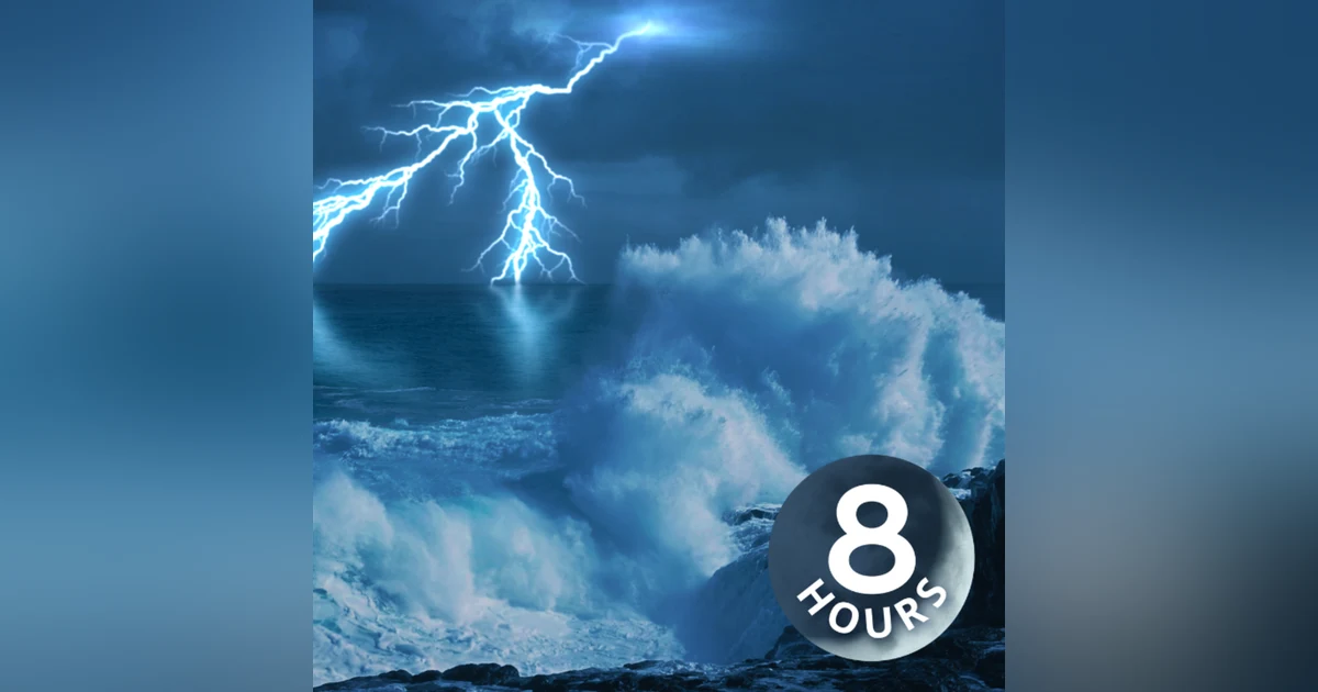 Epic Thunderstorm + Huge Ocean Waves + Rain Sounds for Sleeping | 8 Hours