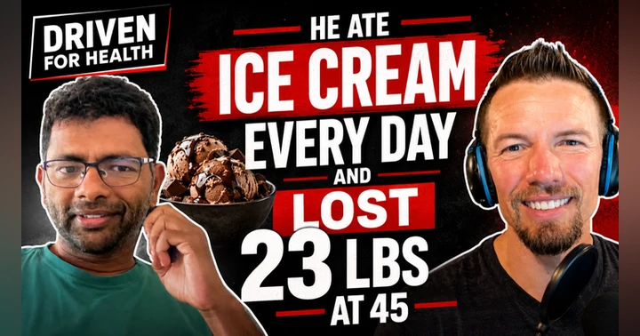 image for He Ate Ice Cream Every Day and Lost 23 Pounds at 45