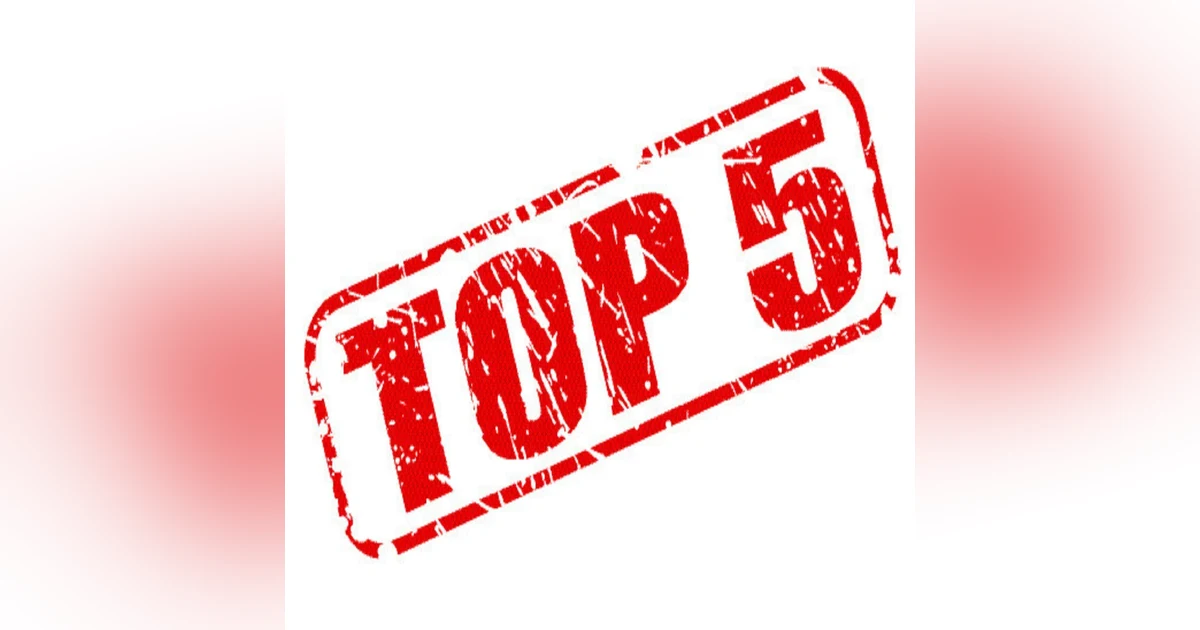 Year End Series: Top 5 Rankings