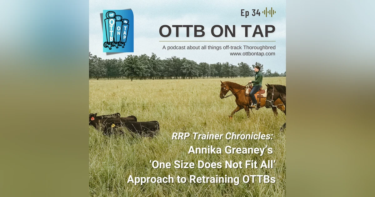 Ep 34: RRP Trainer Chronicles: Annika Greaney's 'One Size Does Not Fit All' Approach to Retraining OTTBs