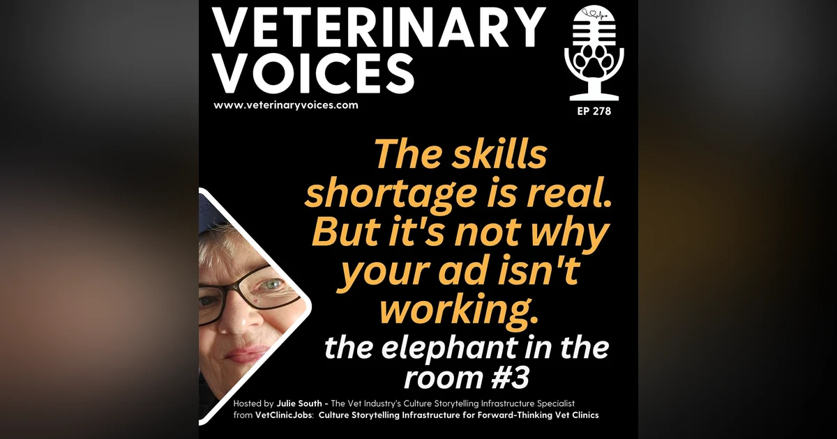 The skills shortage is real. But it's not why your ad isn't working - the elephant in the room - ep. 278
