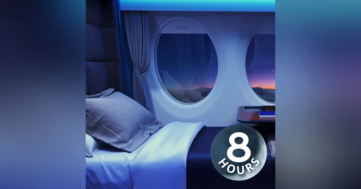 Sleep in Luxury Aboard Your Private Jet | Airplane White Noise for Sleeping