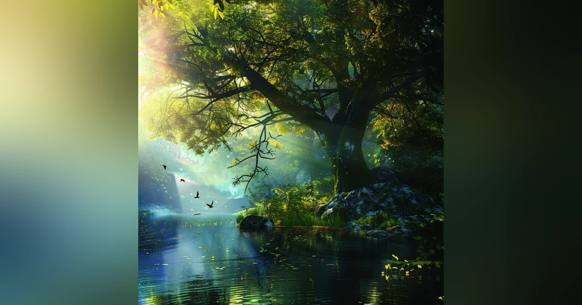 528 Hz With River And Bird Sounds Uplift The Spirit, Enhancing The DNA Repairing