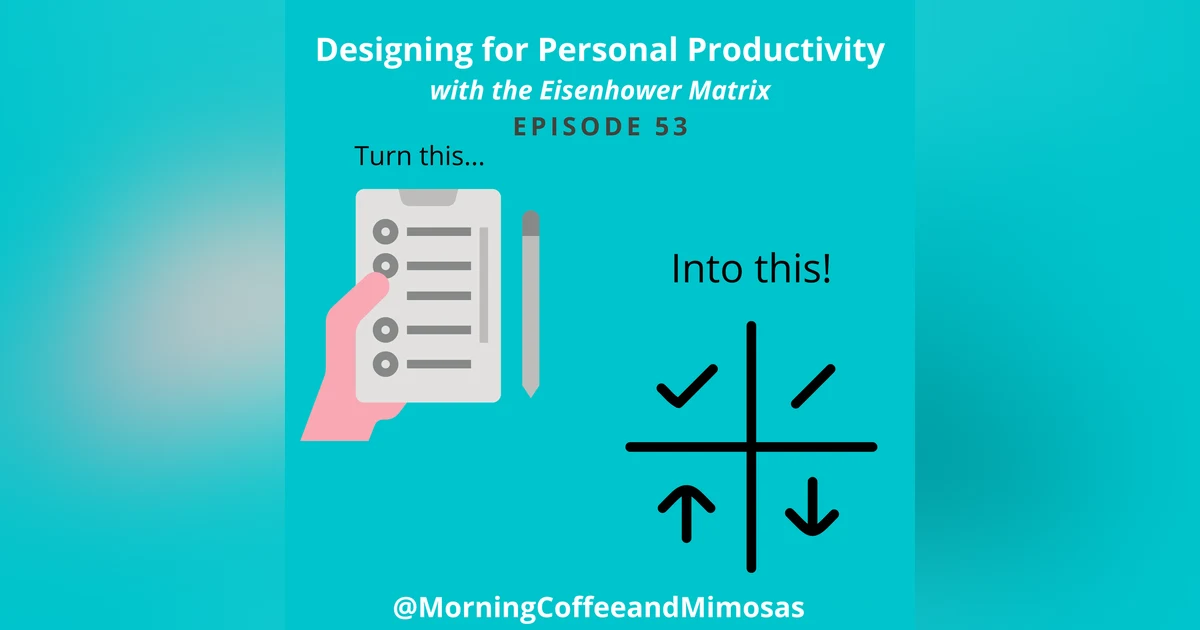 Designing for Personal Productivity With the Eisenhower Matrix