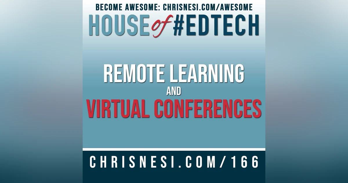 Remote Learning and Virtual Conferences - HoET166