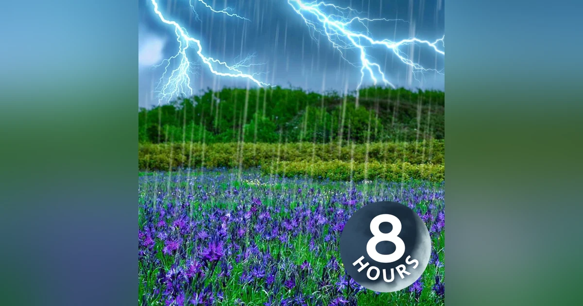 Thunder & Rain Sleep Sounds | 8-Hour Storm Ambience for Sleeping
