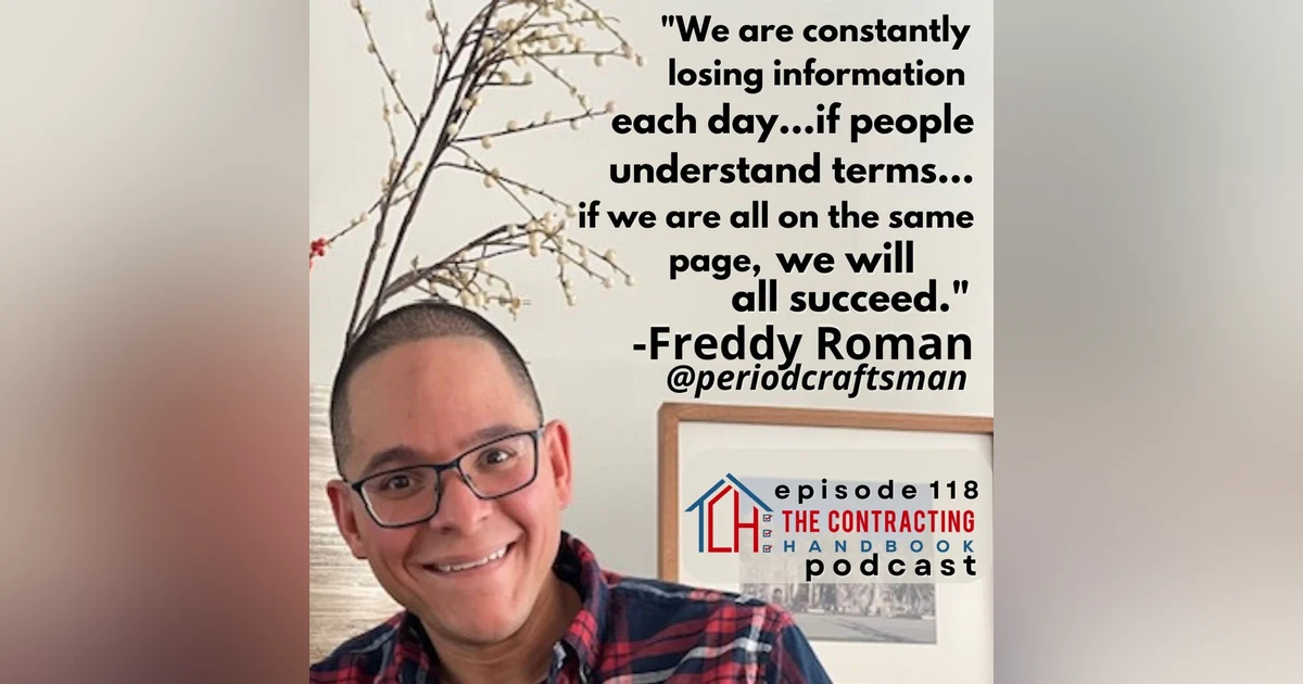 Freddy Roman, The Period Craftsman, talks craft, how operating a business detracted from his art, and why we can't let correct terminology go.