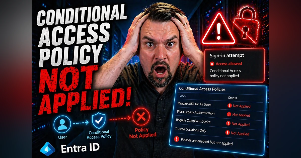 Conditional Access Policy Not Applied: How to Diagnose and Fix ...