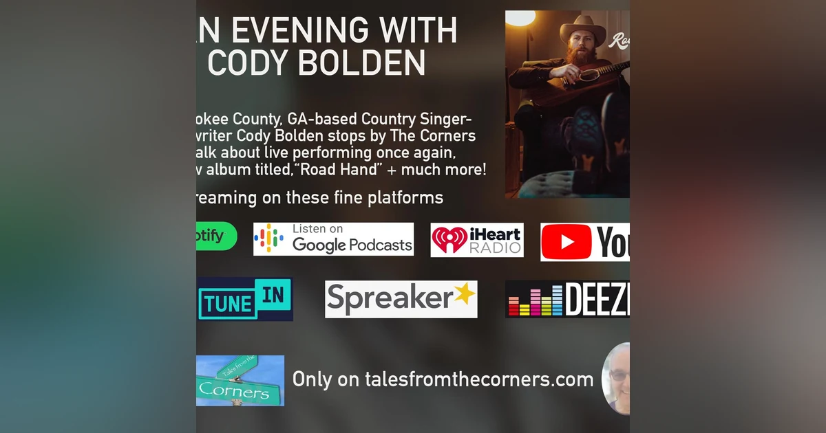 Cody Bolden, Georgia Singer/Songwriter/Musician