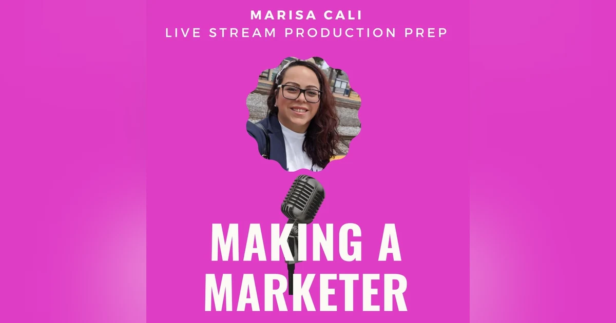 Live Stream Production Prep with Marisa Cali