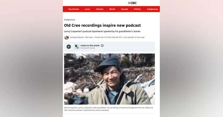 image for CBC Indigenous story on the podcast