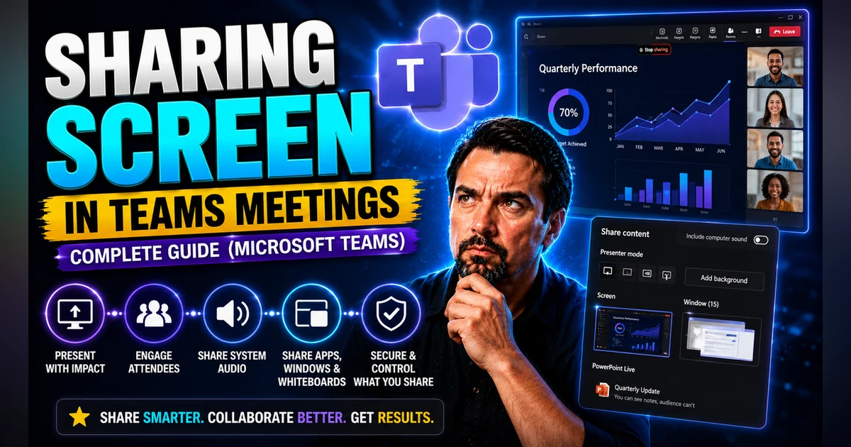 Screen Sharing In Microsoft Teams Guide