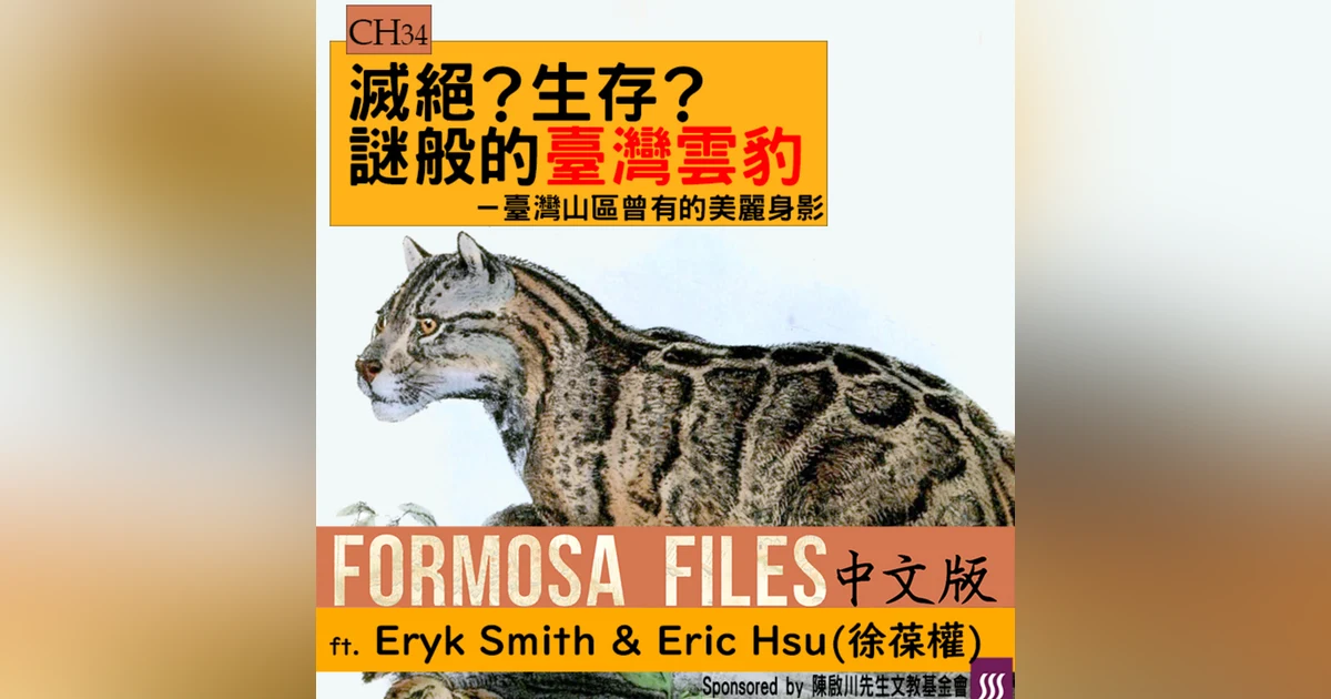 FORMOSA FILES 中文版 CH34-滅絕？生存？謎般的臺灣雲豹—臺灣山區曾有的美麗身影