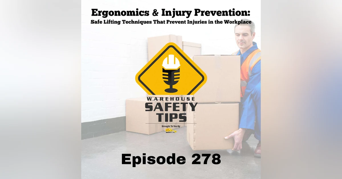 Warehouse Safety Tips | Episode 278 | Ergonomics & Injury Prevention: Safe Lifting Techniques That Prevent Injuries in the Workplace