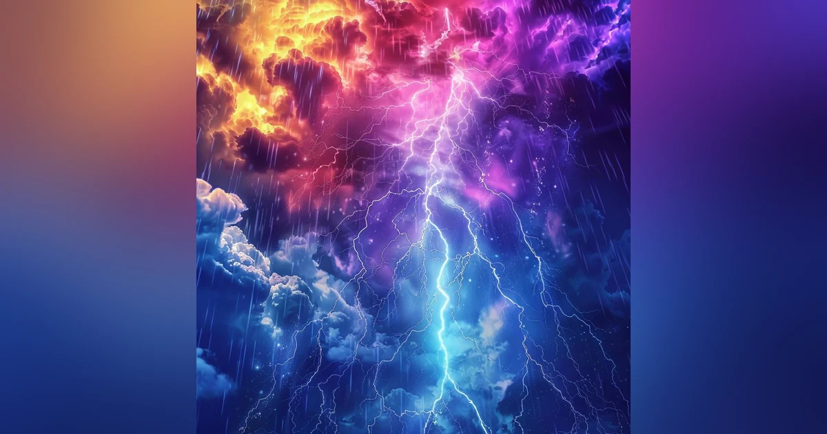 741 Hz with Rain And Thunder Awakening Intuition And Cleansing The Aura